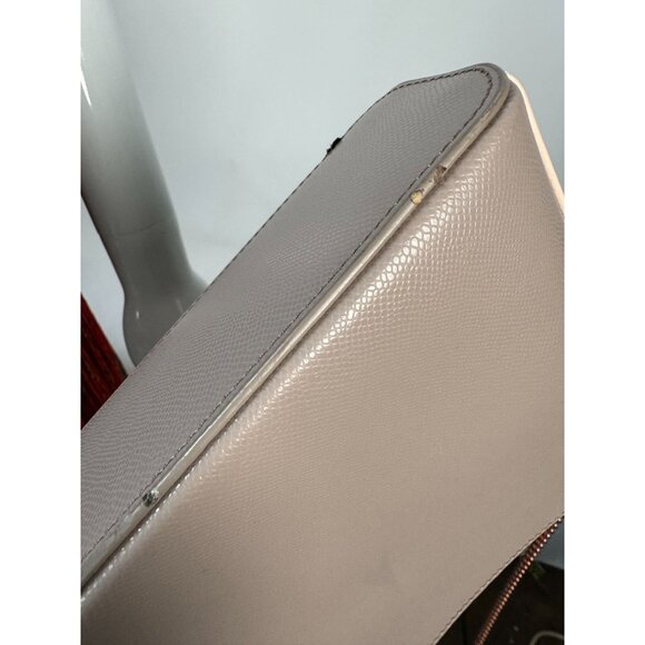 Ted Baker Women's Gray Crossbody Bag W/ Rose Gold Chain & Animal Print Lining - Picture 10 of 16